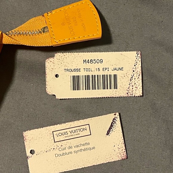 Louis Vuitton Tassil Yellow Epi Leather Trousse Toilette 15 Cosmetic Pouch - Picture 4 of 8
